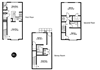 3 Bedroom 2 Bath 2D Floorplan B3 3 Bedroom 2 Bath 2D Floorplan B3, Crawford Square Apartments, Pittsburgh, PA